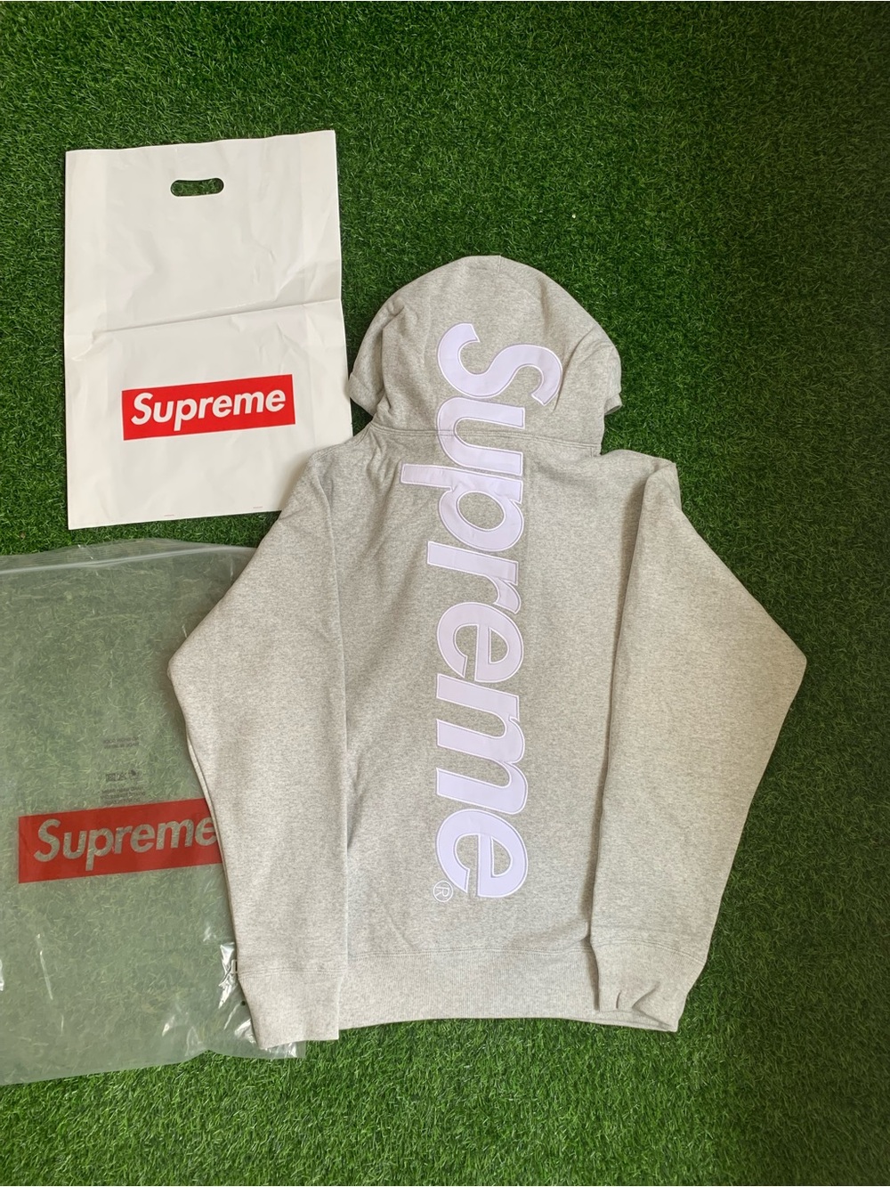 Grey Supreme Hoodie